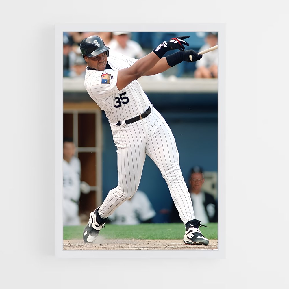 Poster Frank de thomas – affiche Baseball (vue 3)